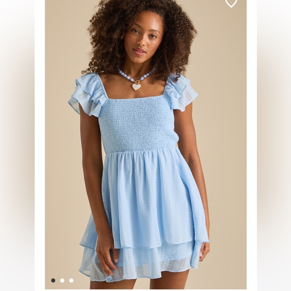 New with tags Altar’d State Ashley Flutter Sleeve Mini Dress